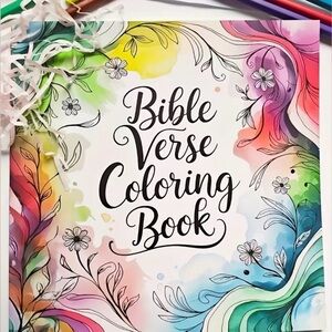 Colorful Bible Verse Coloring Book NWT